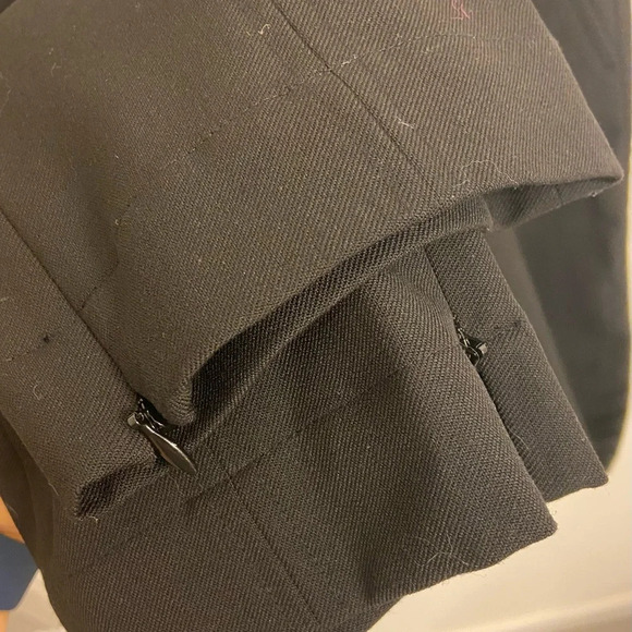 A.L.C Straight Leg Zipper Ankle Black Pants Size 6 - Picture 5 of 7